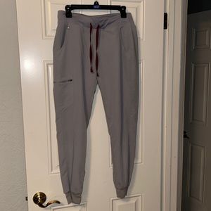 FIGS Technical collection Medium gray cargo scrubs jogger pants